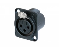 Разъем XLR панельный Neutrik NC3FD-LX-B