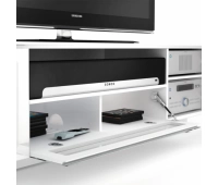 Стойка 3-секционная под телевизор BDI Nora 8239 Gloss White