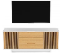 Стойка под ТВ BDI Vertica 8558 Satin White/White Oak