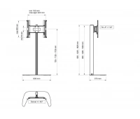 Стойка напольная для плазменной или LCD панели SMS Flatscreen FM ST1800 A/B