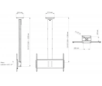 Крепеж потолочный для плазмы SMS Flatscreen CH ST1150 A/S EU