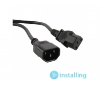 Кабель Hyperline PWC-IEC13-IEC14-1.0-BK