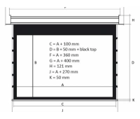 Kauber InCeiling Tensioned BT Cinema INTBT.169.260.CLV.CIN2