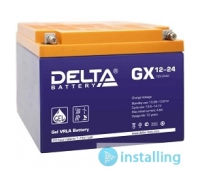 Свинцово- кислотный аккумулятор Delta GX 12-24