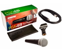 Кардиоидный вокальный микрофон Shure PGA48-XLR-E