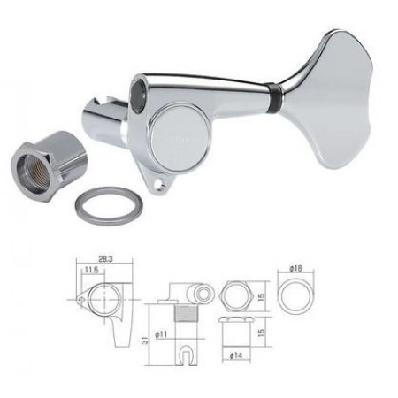 Колки GOTOH GB-707-5-C-(L3+R2)