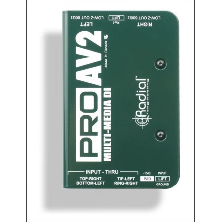 Двухканальный мультимедиа дибокс Radial PRO-AV2