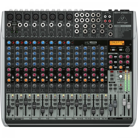 Шестнадцатиканальный аналоговый микшерный пульт Behringer QX2222USB