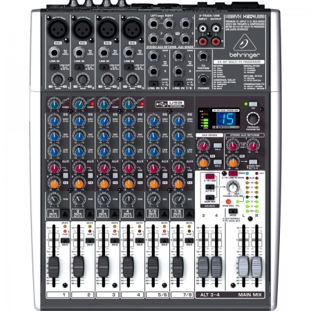 Восьмиканальный аналоговый микшерный пульт Behringer X1204USB