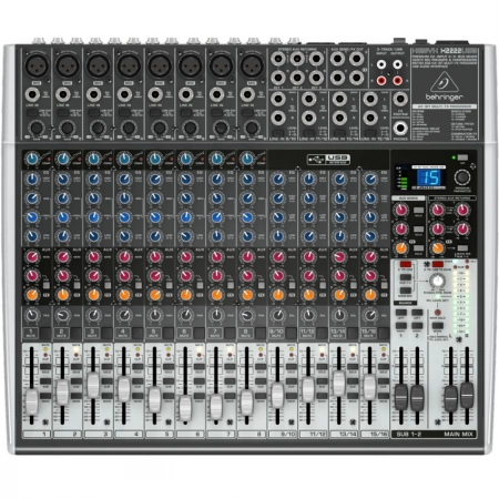 Шестнадцатиканальный аналоговый микшерный пульт Behringer X2222USB