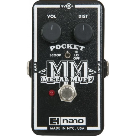 Гитарная педаль Metal Distortion ELECTRO-HARMONIX Nano Pocket Metal Muff