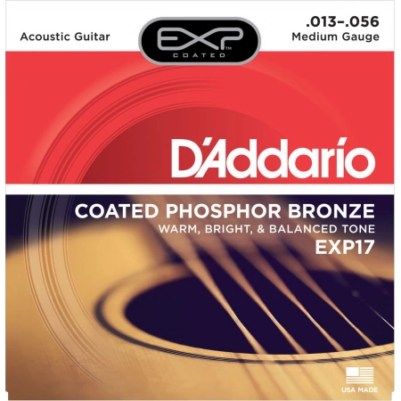 Струны для акустической гитары D`Addario EXP17