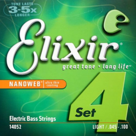 Струны для бас-гитары ELIXIR 14052 NanoWeb