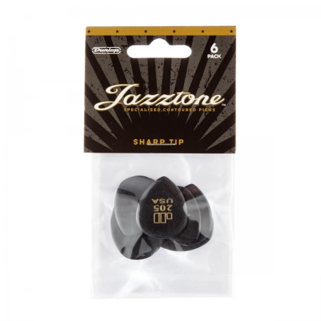 Упаковка медиаторов JazzTone Pointed DUNLOP 477P205