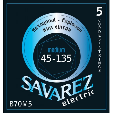 Струны SAVAREZ B70M5  Hexagonal Explosion Medium