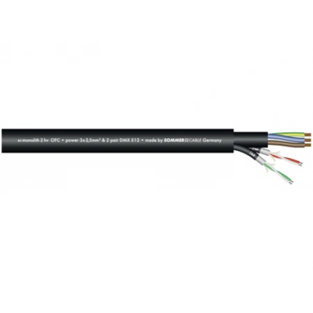 Комбинированный кабель AES/EBU, DMX и питание Sommer Cable 500-0281-2