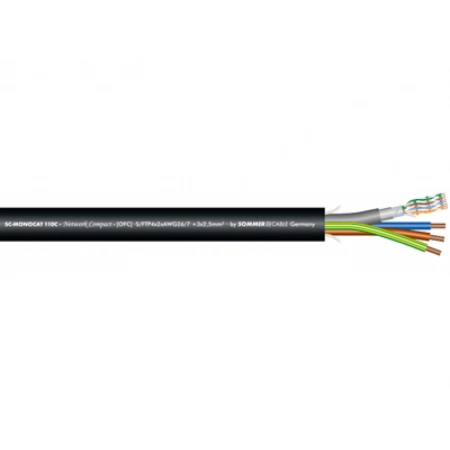 Комбинированный кабель (CAT.7 + питание) Sommer Cable 500-0151-1