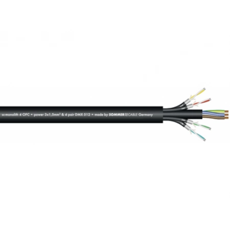 Комбинированный кабель AES/EBU, DMX и питание Sommer Cable 500-0051-4