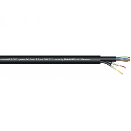 Комбинированный кабель AES/EBU, DMX и питание Sommer Cable 500-0051-2