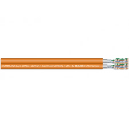 Двойной кабель витая пара S/FTP Cat.7 Sommer Cable 580-0295F