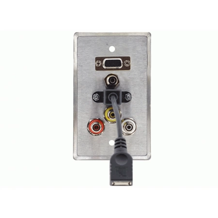 Изображение 4 (Настенная панель-переходник VGA, CV, AUDIO, USB Kramer WAV-6UBA/EU/GB(G))