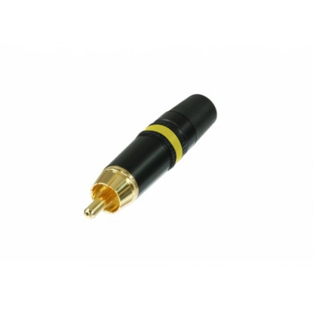 Желтая маркировочная полоса, кабельный разъем RCA Neutrik NYS 373-4