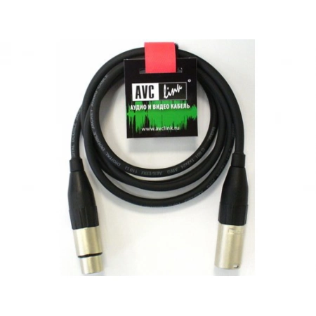 Изображение 2 (Кабель цифровой XLR штекер - XLR гнездо AVC Link CABLE-952/1.0-Black)