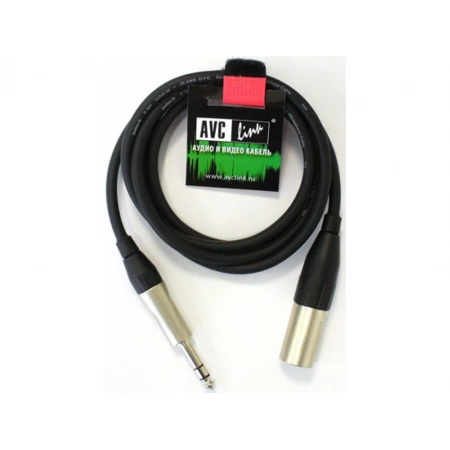 Изображение 2 (Кабель аудио JACK stereo - XLR штекер AVC Link CABLE-957/15-Black)