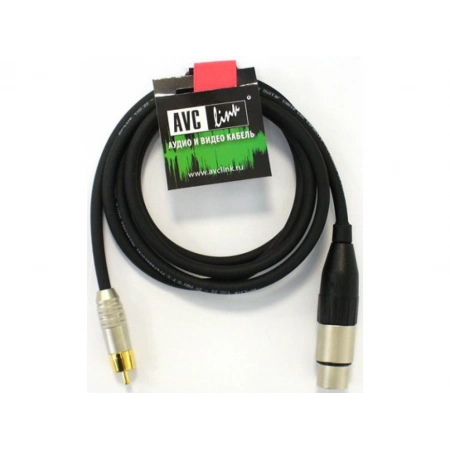 Изображение 3 (Кабель аудио XLR гнездо - RCA штекер AVC Link CABLE-958/3-Black)