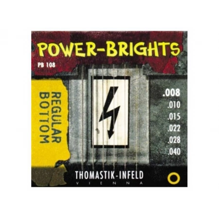 Изображение 1 (Струны для электрогитары Power Brights THOMASTIK PB108)