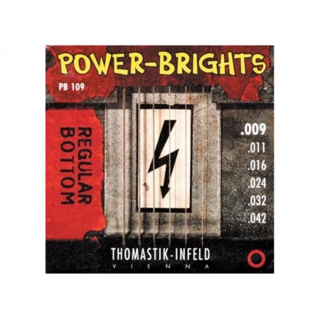 Изображение 2 (Струны для электрогитары Power Brights THOMASTIK PB109)