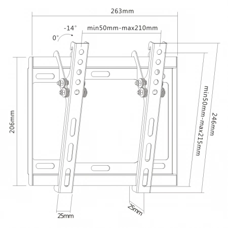 Изображение 3 (Крепление для ТВ и панелей Digis DSM-3421H)