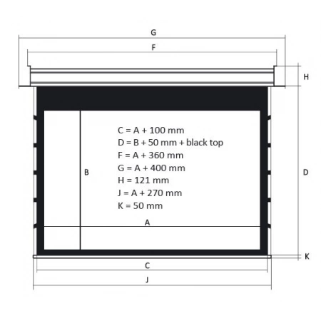 Изображение 3 (Экран с электроприводом Kauber InCeiling Tensioned BT Cinema INTBT.169.260.CLV.CIN2)