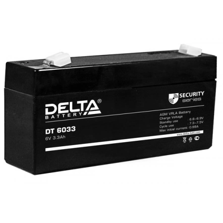 Аккумулятор герметичный свинцово-кислотный Delta Delta DT 6033 (125 мм)