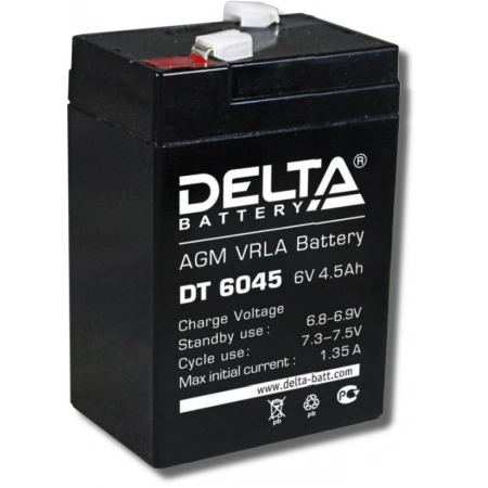 Аккумулятор герметичный свинцово-кислотный Delta Delta DT 6045