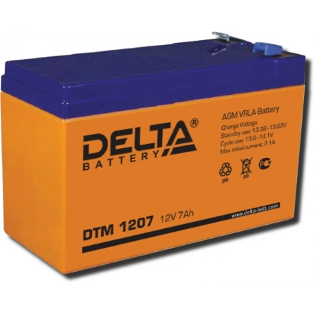 Аккумулятор герметичный свинцово-кислотный Delta Delta DTM 1207