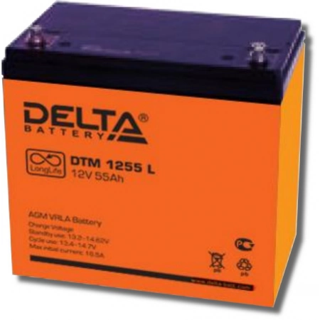 Аккумулятор герметичный свинцово-кислотный Delta Delta DTM 1255 L