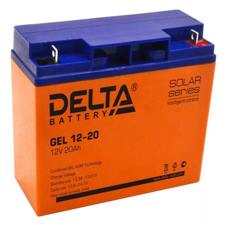 Аккумулятор герметичный свинцово-кислотный Delta Delta GEL 12-20