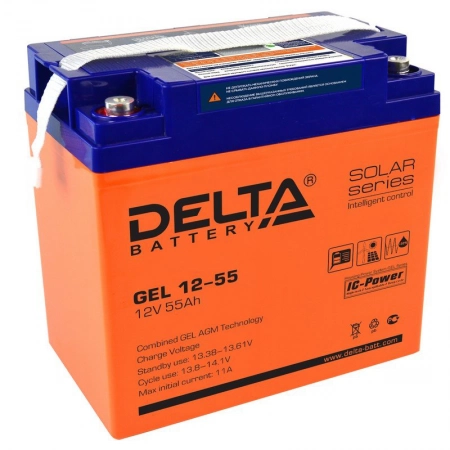 Аккумулятор герметичный свинцово-кислотный Delta Delta GEL 12-55