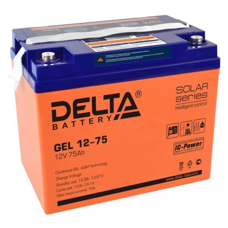 Аккумулятор герметичный свинцово-кислотный Delta Delta GEL 12-75