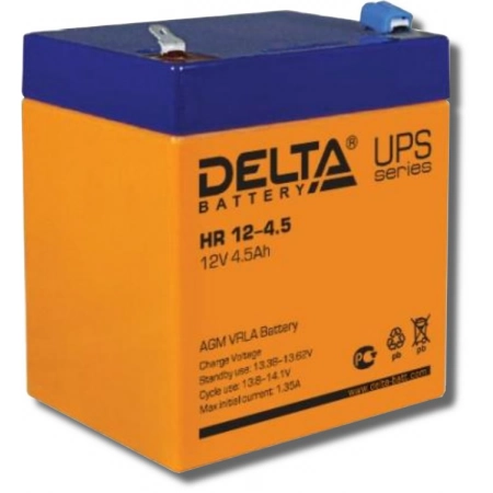 Аккумулятор герметичный свинцово-кислотный Delta Delta HR 12-4.5