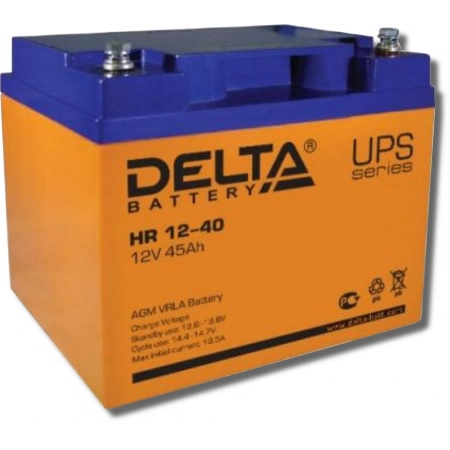 Аккумулятор герметичный свинцово-кислотный Delta Delta HR 12-40