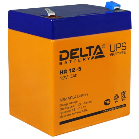 Аккумулятор герметичный свинцово-кислотный Delta Delta HR 12-5
