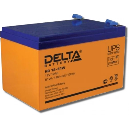Аккумулятор герметичный свинцово-кислотный Delta Delta HR 12-51 W