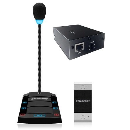 Устройство переговорное клиент-кассир, дуплексное, с записью переговоров STELBERRY SX-500/1