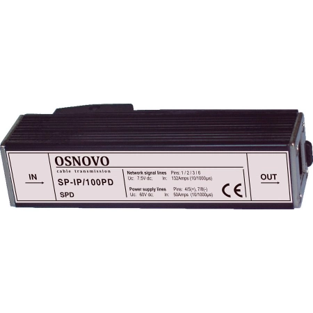 Устройство грозозащиты OSNOVO SP-IP/100PD