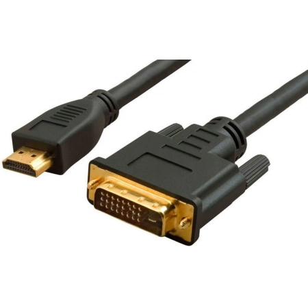 Кабель HDMI 1.4, А (вилка)- DVI-D (24+1) (вилка) LAZSO WH-141(15m)