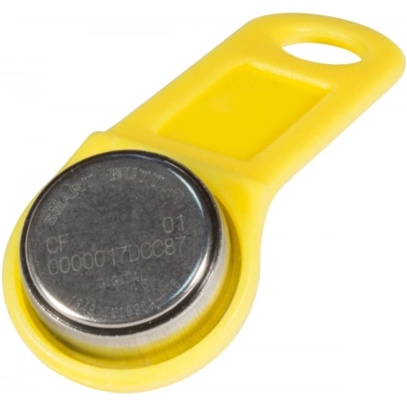 Ключ электронный Touch Memory с держателем SLINEX DS 1990А-F5 (желтый)