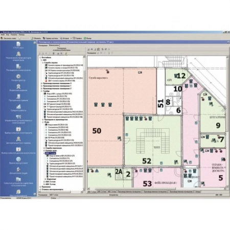 Модуль «Мониторинг», три рабочих места PERCo PERCo-SM08