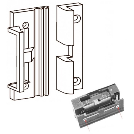 Накладка на корпус электрозащёлки Dorma Easy Adapt